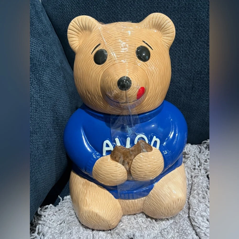 Vintage Avon Teddy Bear Cookie Jar